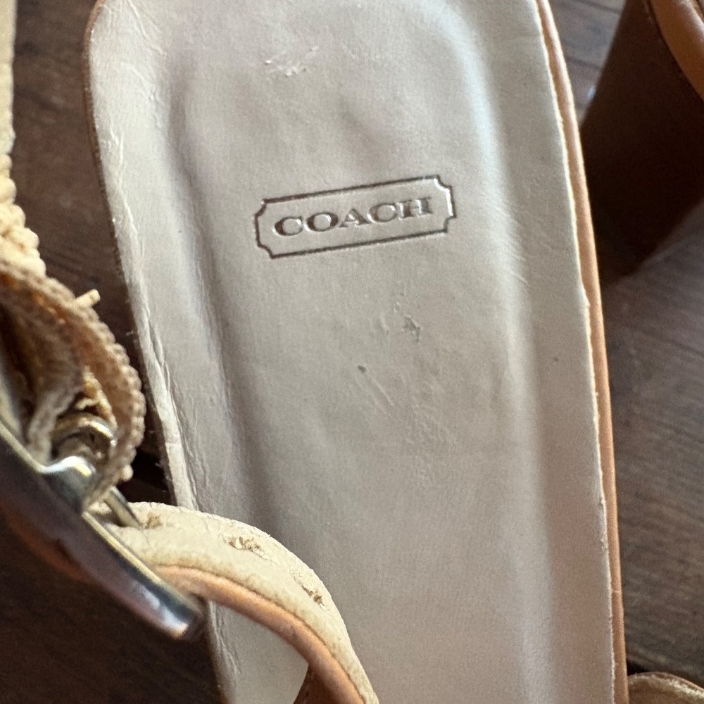 Coach Square Toe Sling Back Sandals - Picture 5 of 11